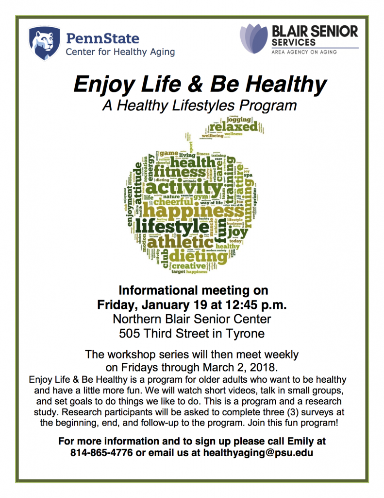 Enjoy Life & Be Healthy Flyer