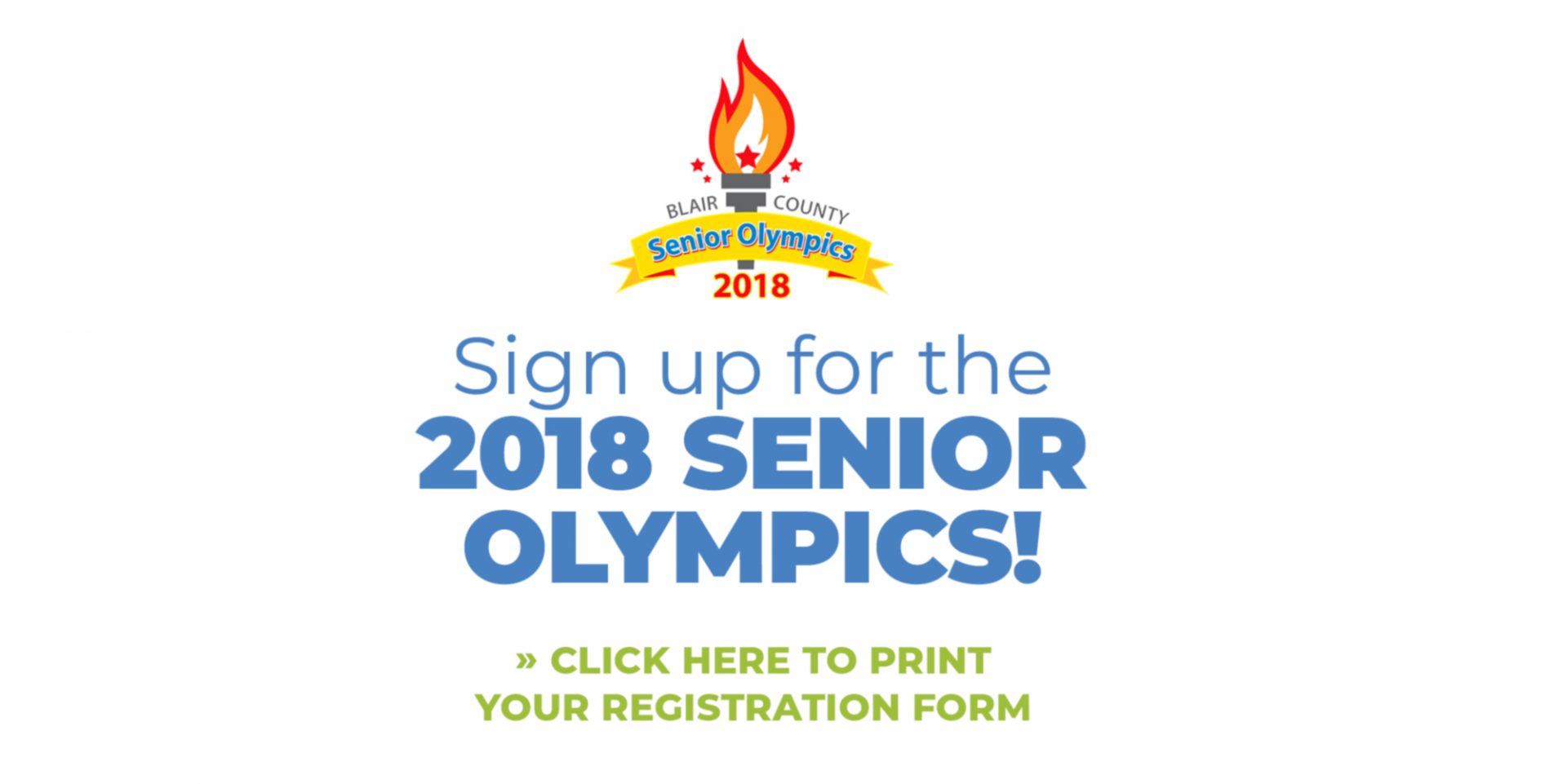Sign up for the 2018 Senior Olympics! Blair Senior Services